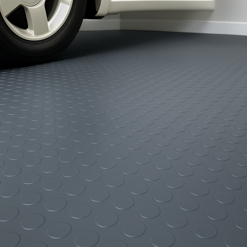 Studded Dot Penny Rubber Flooring Rolls