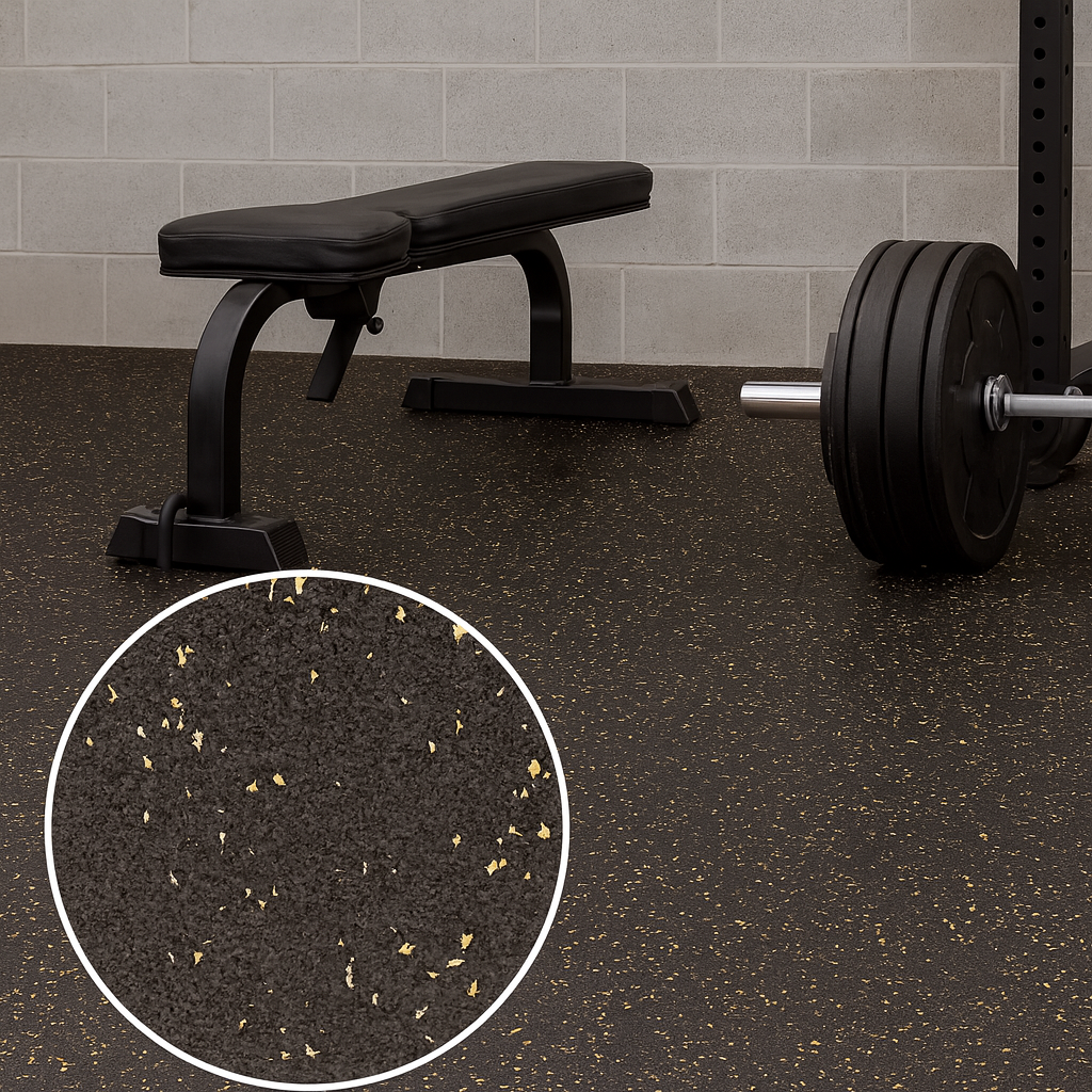 Classico Rubber Flooring 80% Recycled Black Rubber & 20% EPDM Granules High-Performance Flooring Solution - application vi...