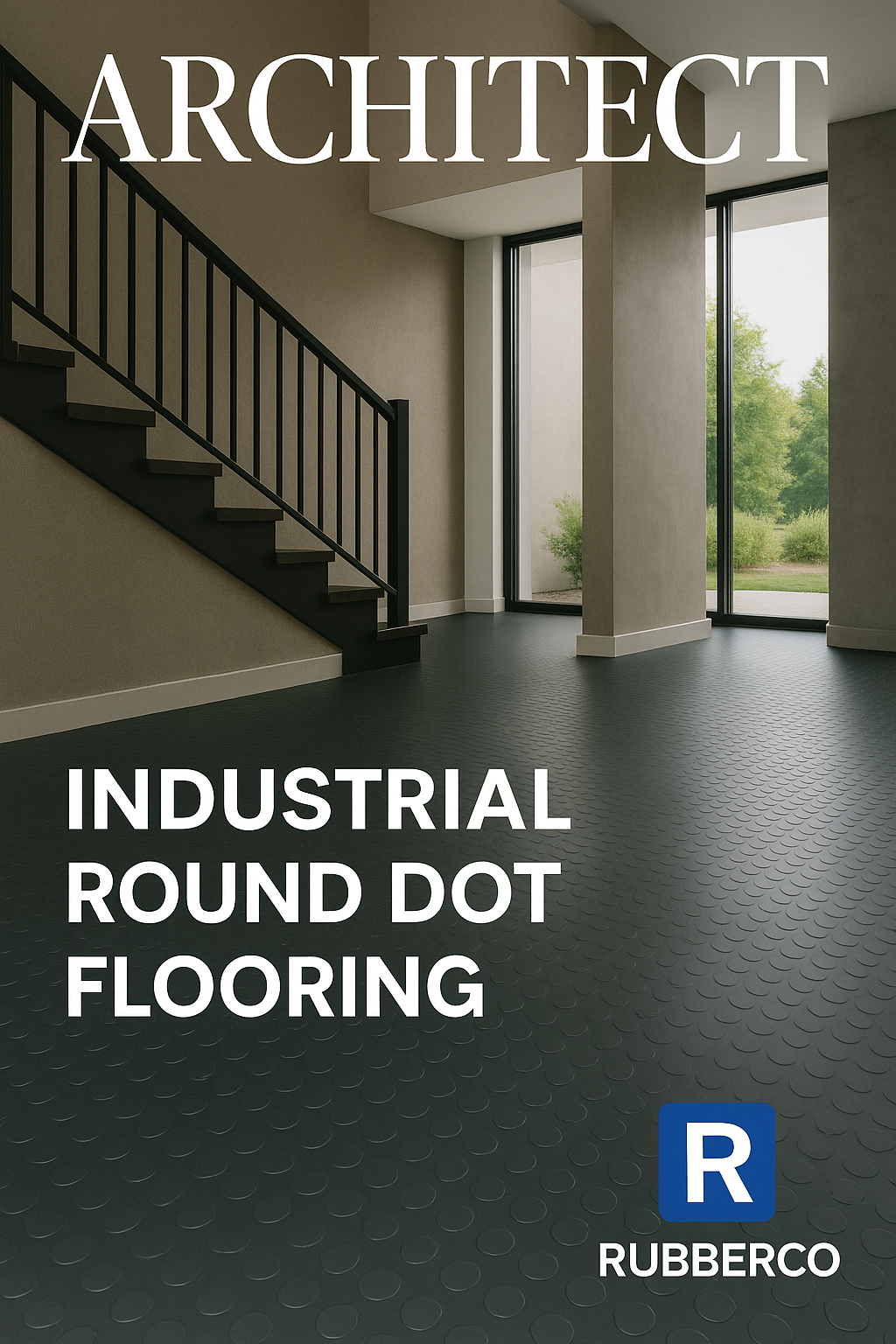 Studded Dot Penny Rubber Flooring Rolls
