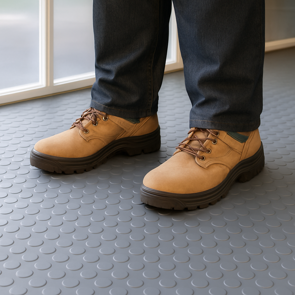 Studded Dot Penny Rubber Flooring Rolls
