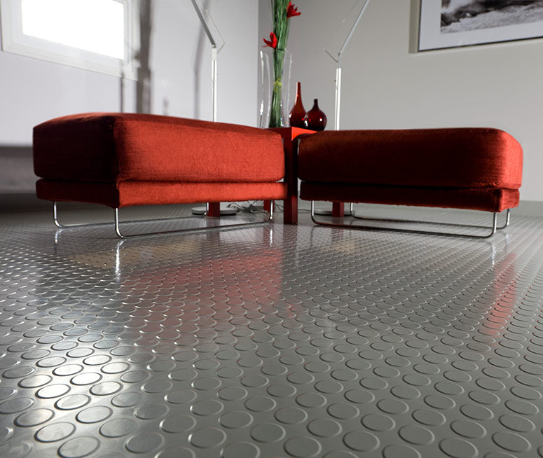 Studded Dot Penny Rubber Flooring Rolls